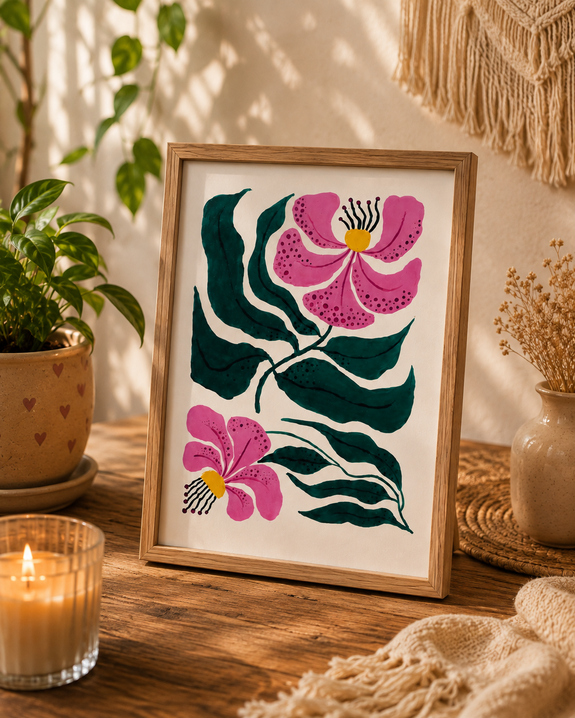 Blooming Grace Botanical Wall Art
