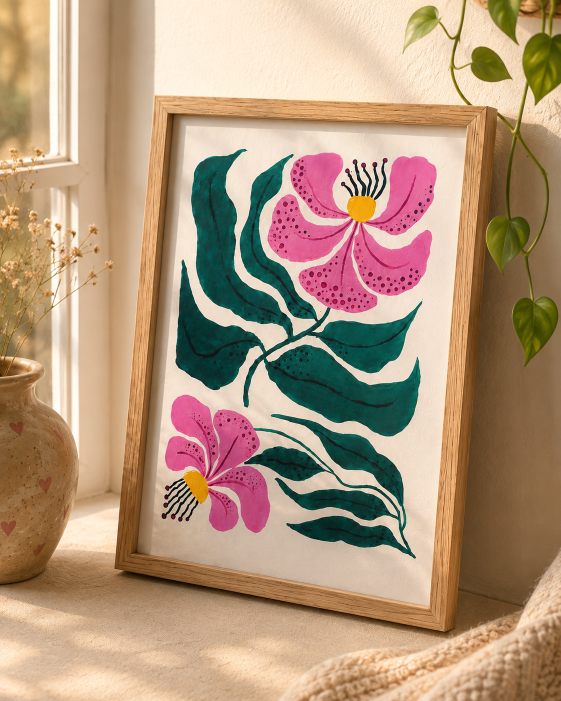 Blooming Grace Botanical Wall Art