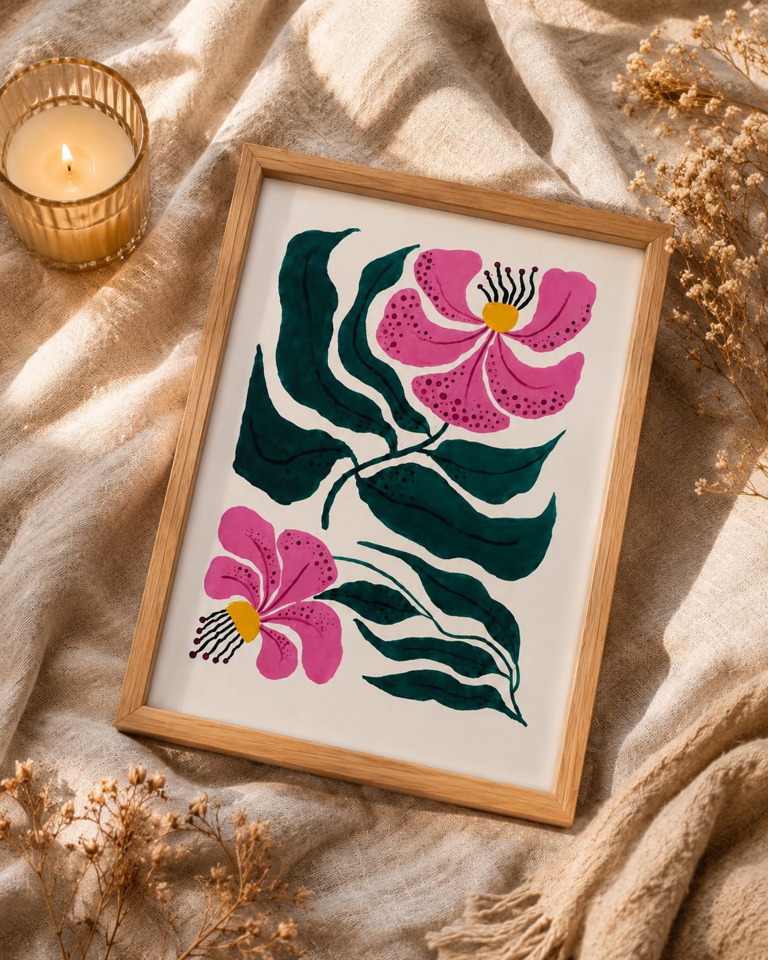 Blooming Grace Botanical Wall Art