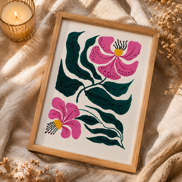 Blooming Grace Botanical Wall Art