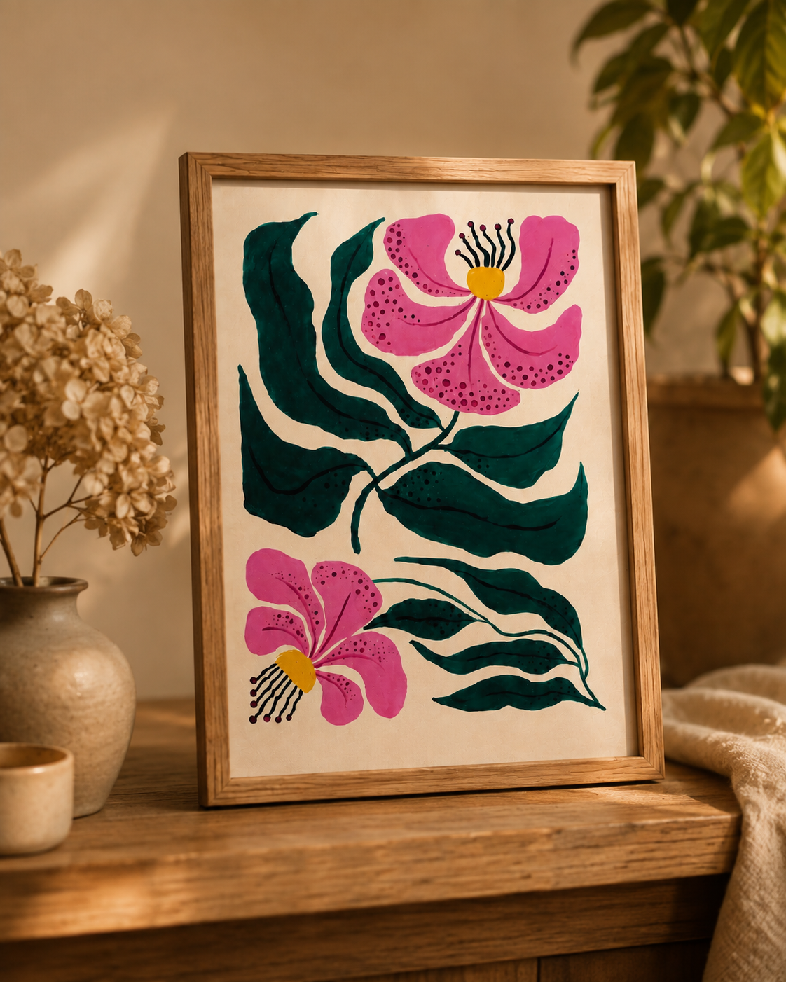 Blooming Grace Botanical Wall Art