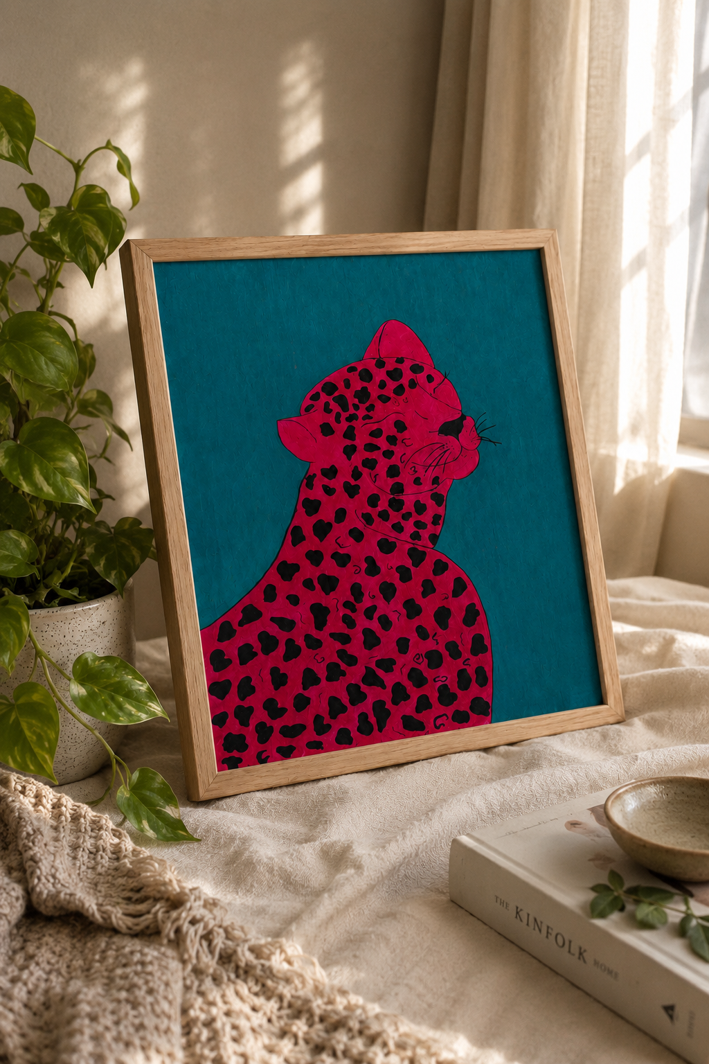 Electric Leopard Statement Wall Art