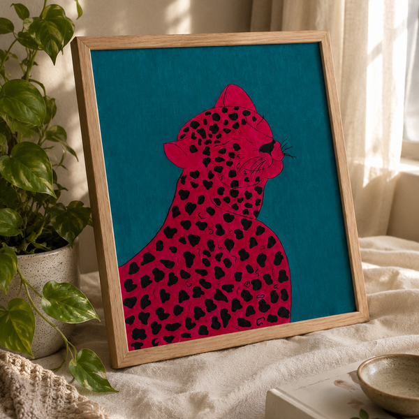 Electric Leopard Statement Wall Art