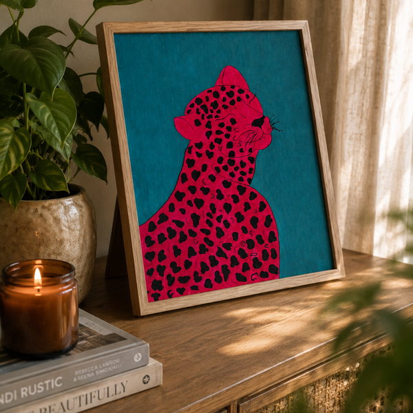 Electric Leopard Statement Wall Art