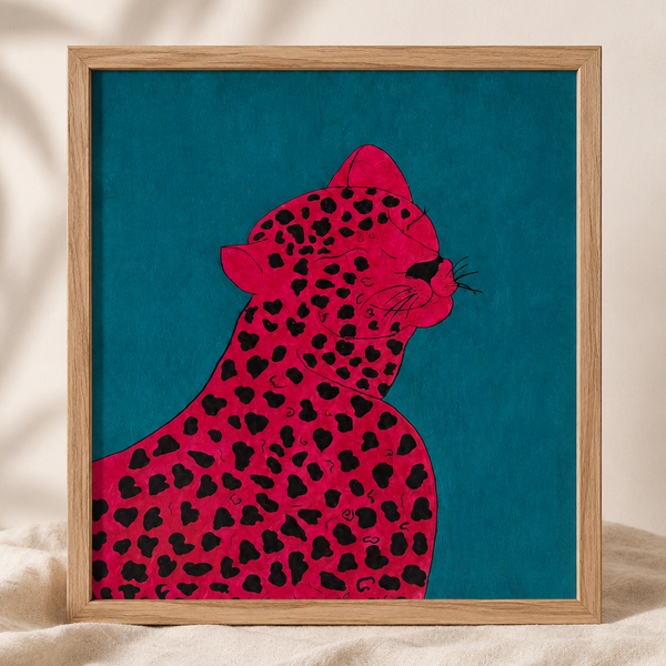 Electric Leopard Statement Wall Art