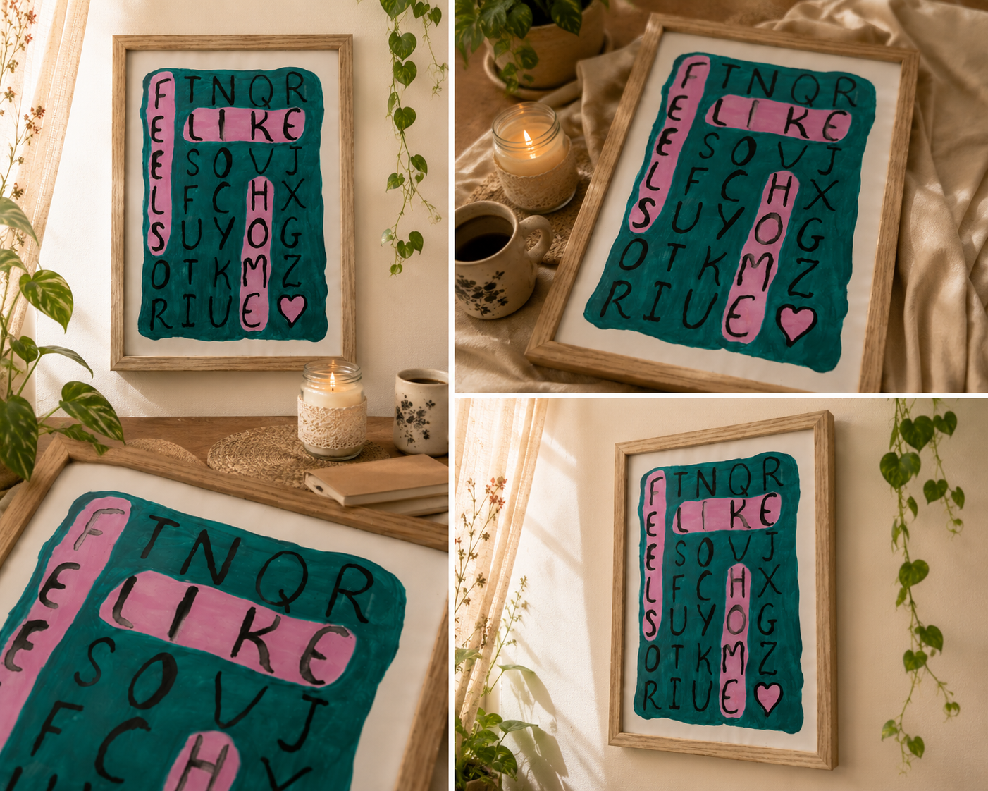 Feels Like Home Alphabet Wall Art