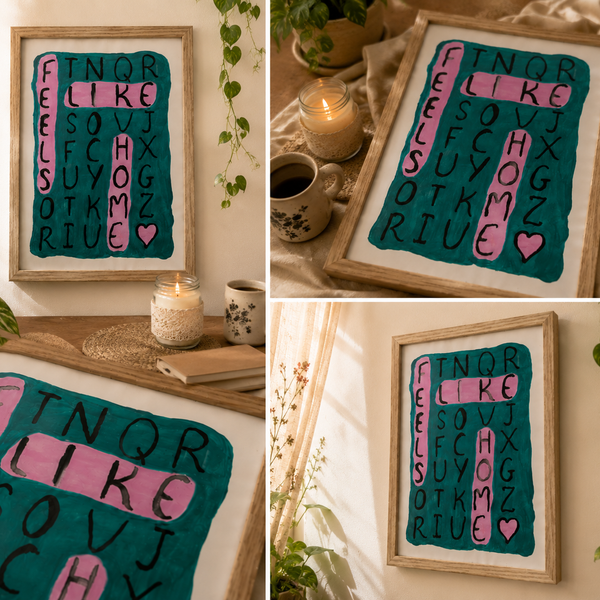 Feels Like Home Alphabet Wall Art