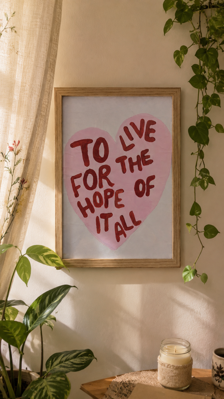 Hopeful Heart Inspirational Wall Art