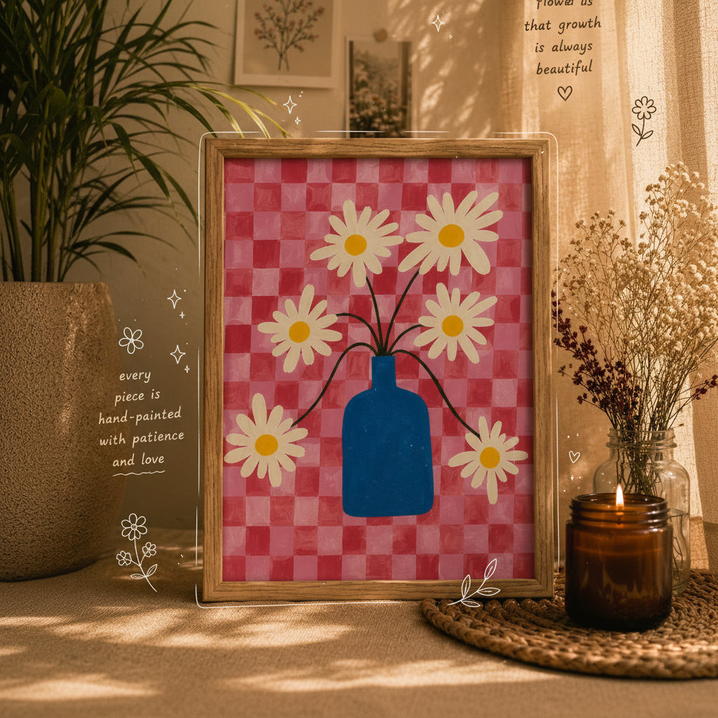Daisy Daydream Hand-Painted Wall Art