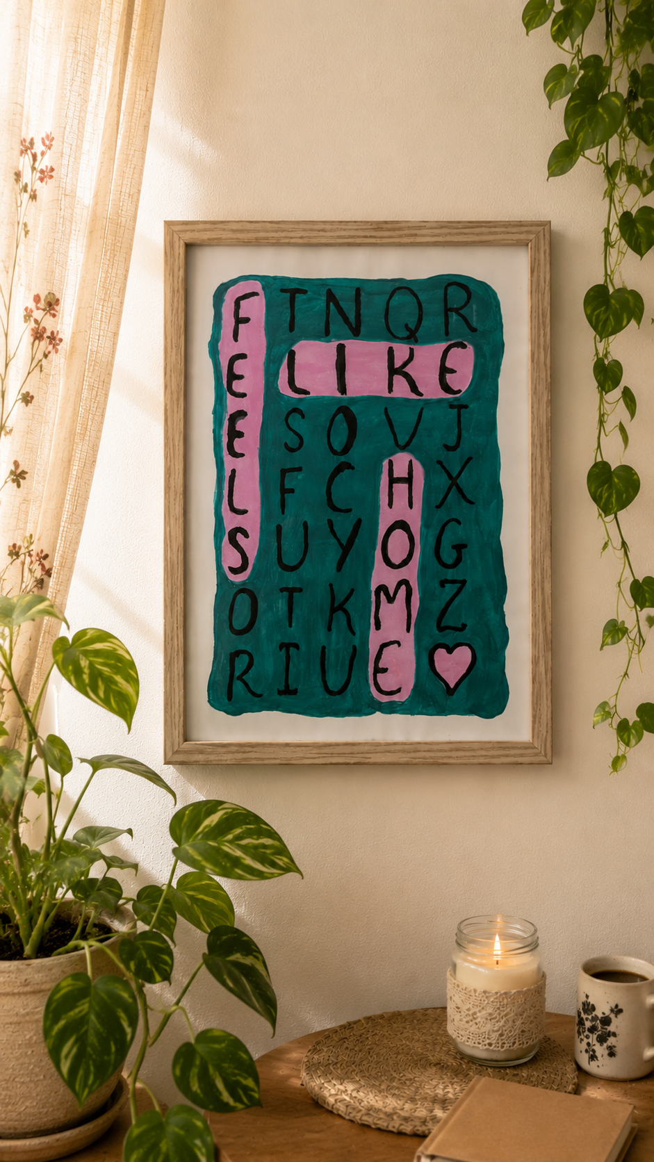 Feels Like Home Alphabet Wall Art