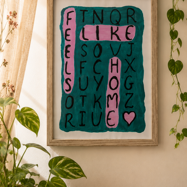 Feels Like Home Alphabet Wall Art