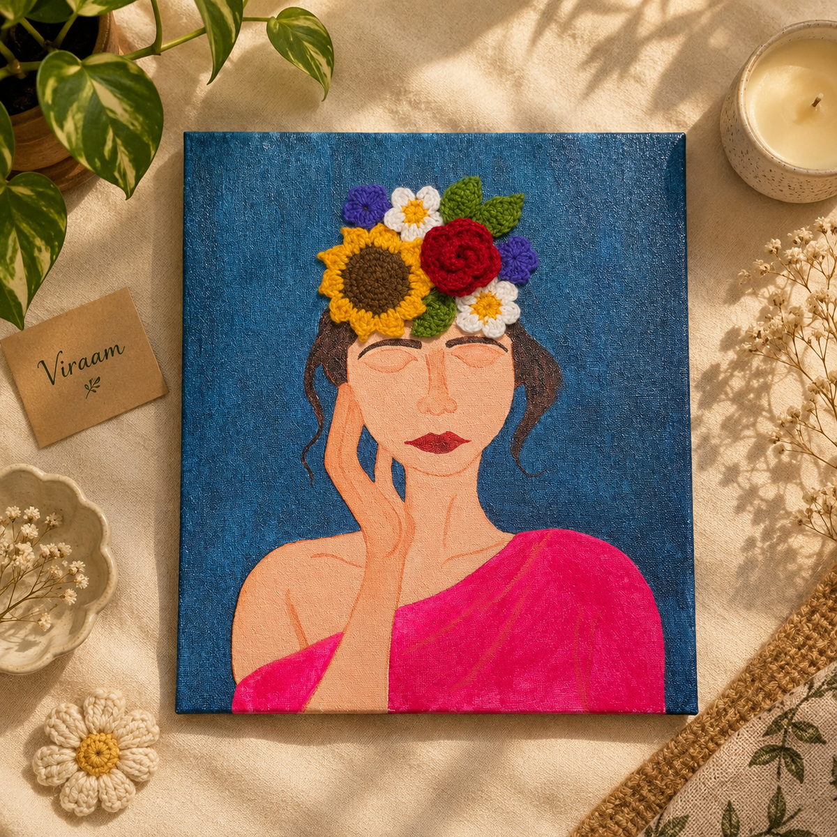 Woman Mixed Media Art